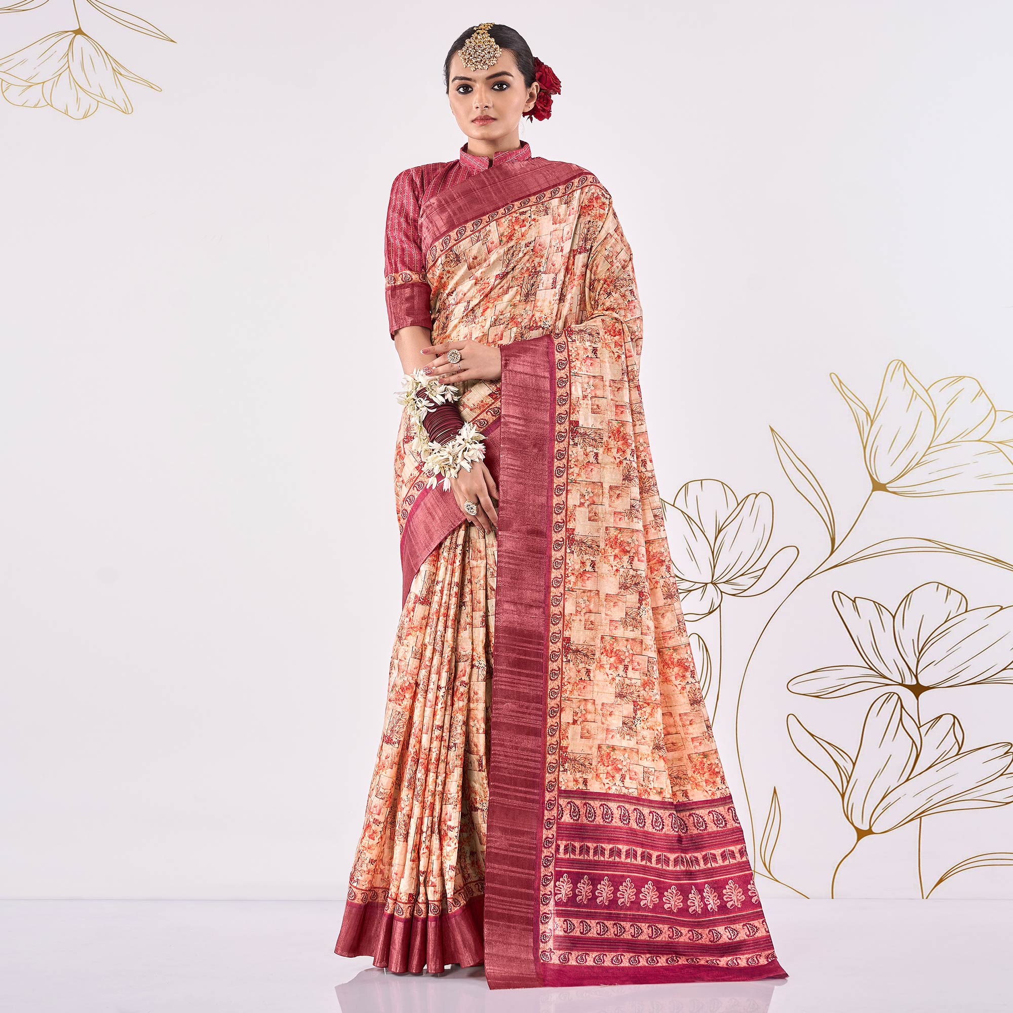 SHT-SCARLET-SLK-1001-H