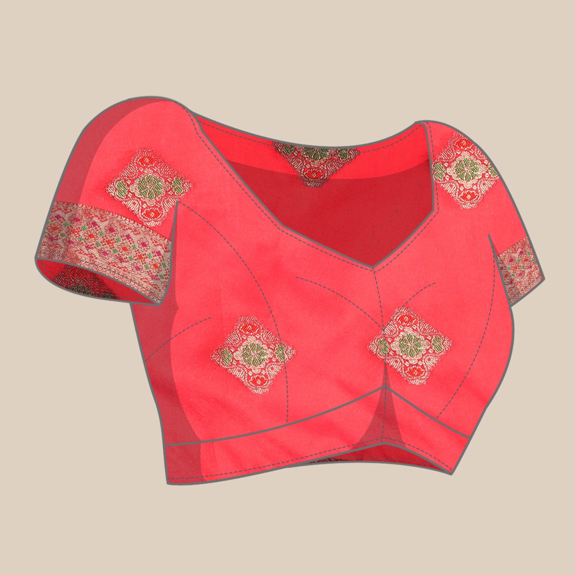 Golden Woven Organza Saree