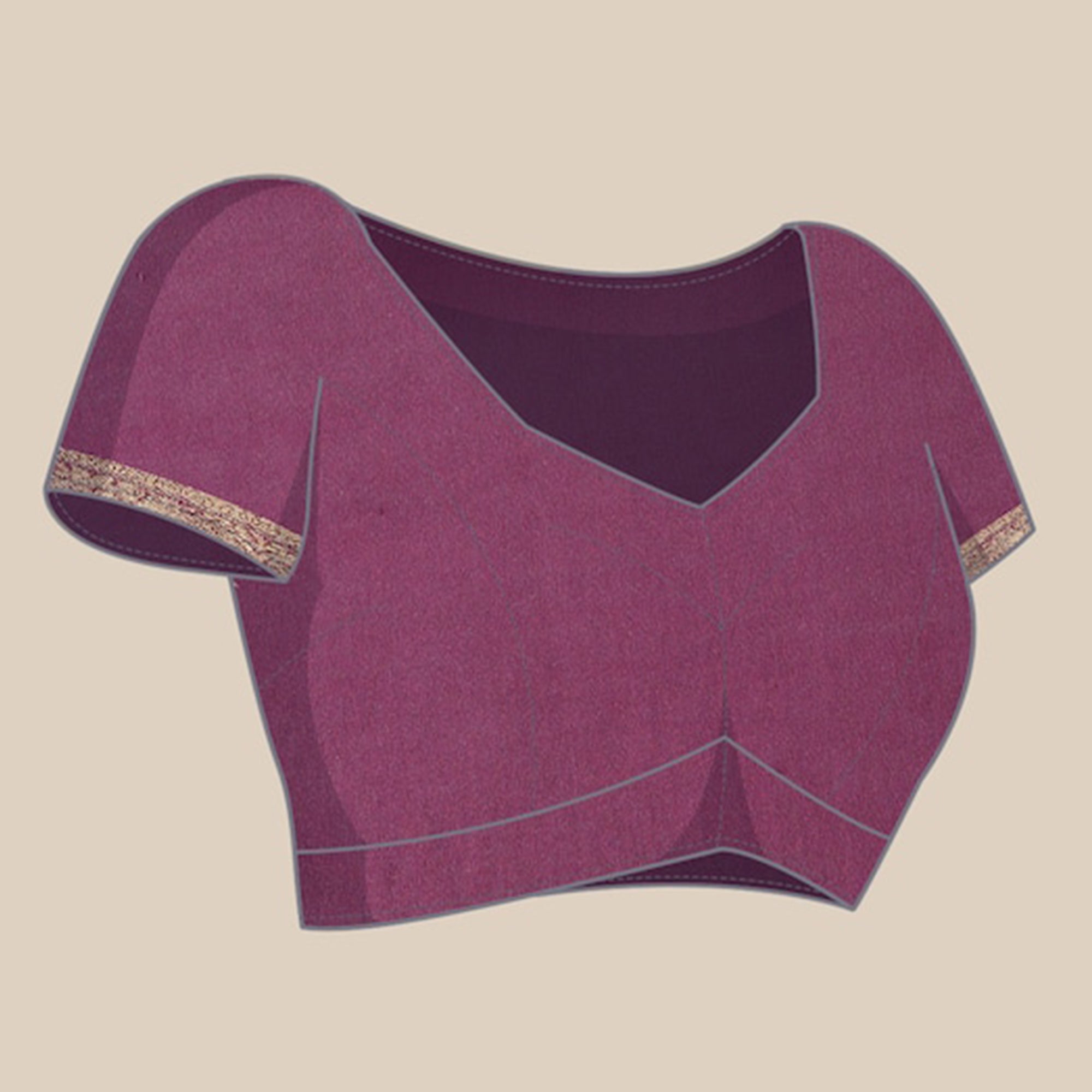 Purple Woven Kanjivaram Silk Saree WithTassels