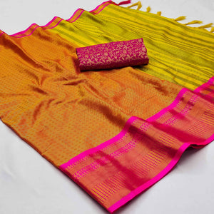 Gold Woven Cotton Silk Saree