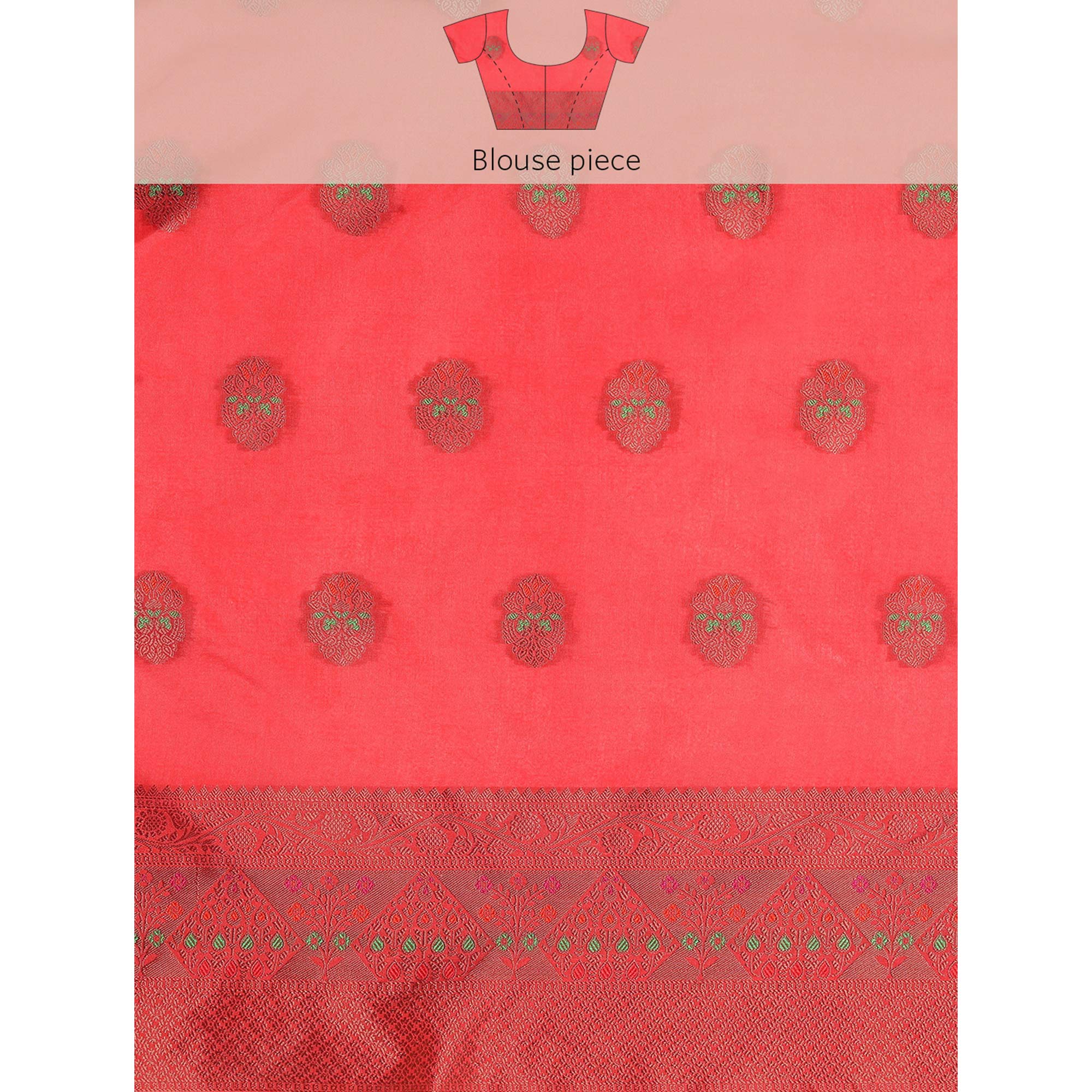 Golden Woven Organza Saree