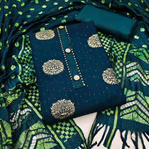 Morpich Woven With Sequins Work Modal Dress Material