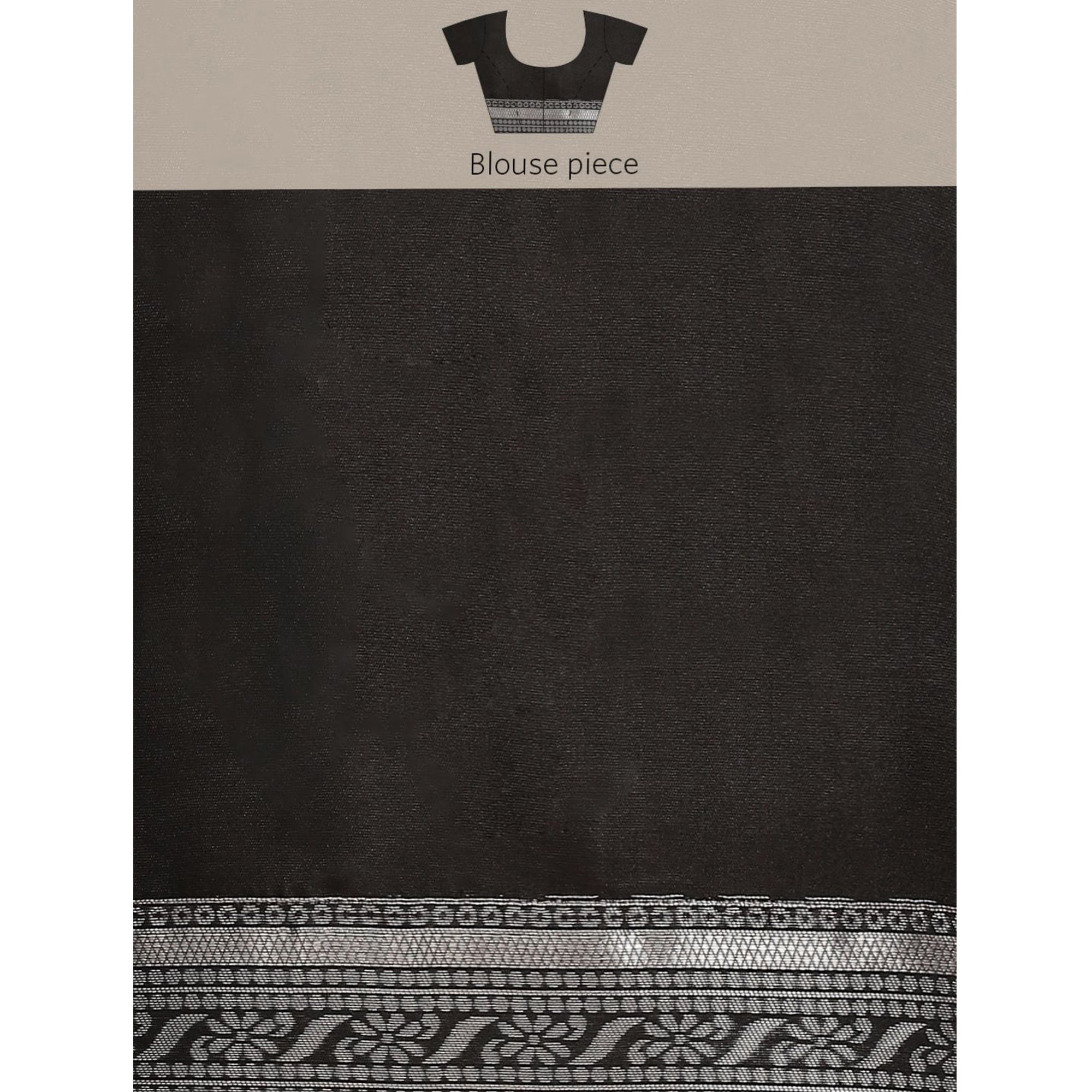 Black Woven Banarasi Silk Saree