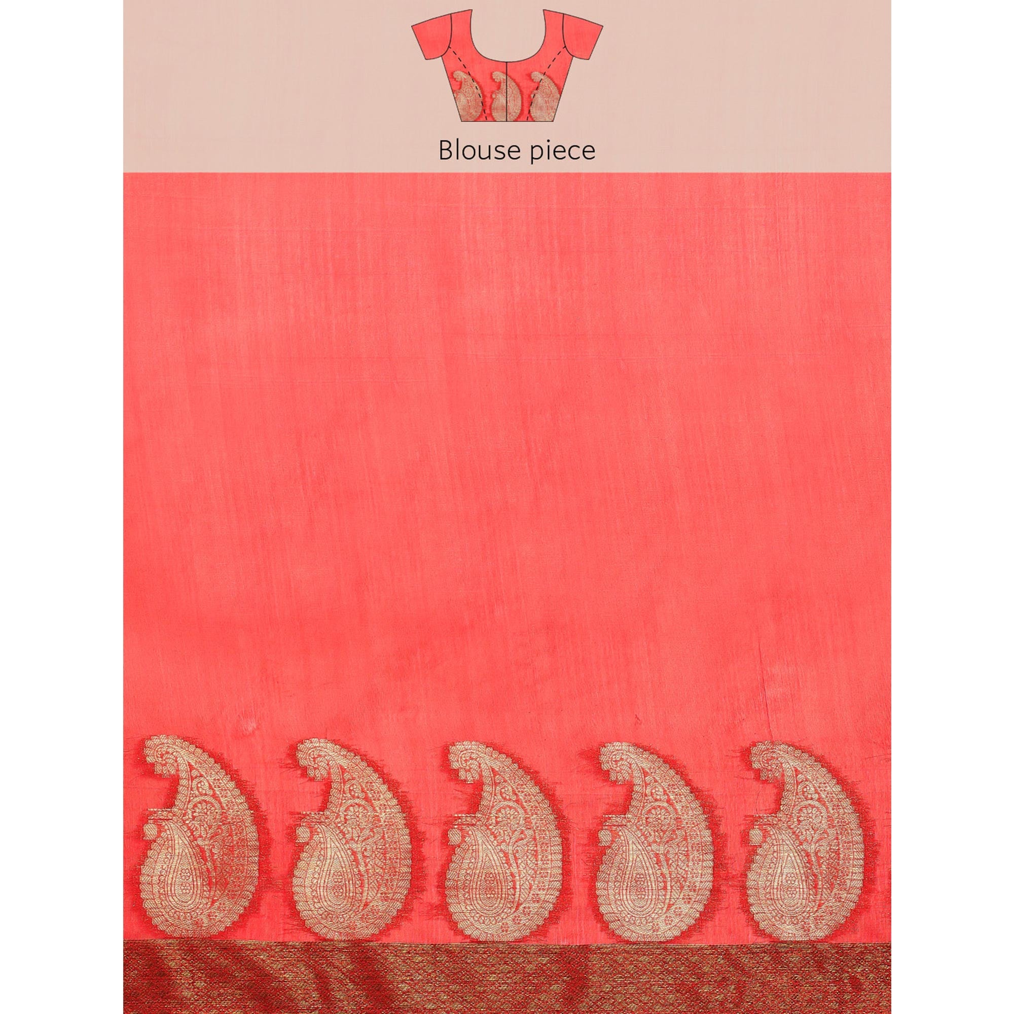 Red Woven Organza Saree