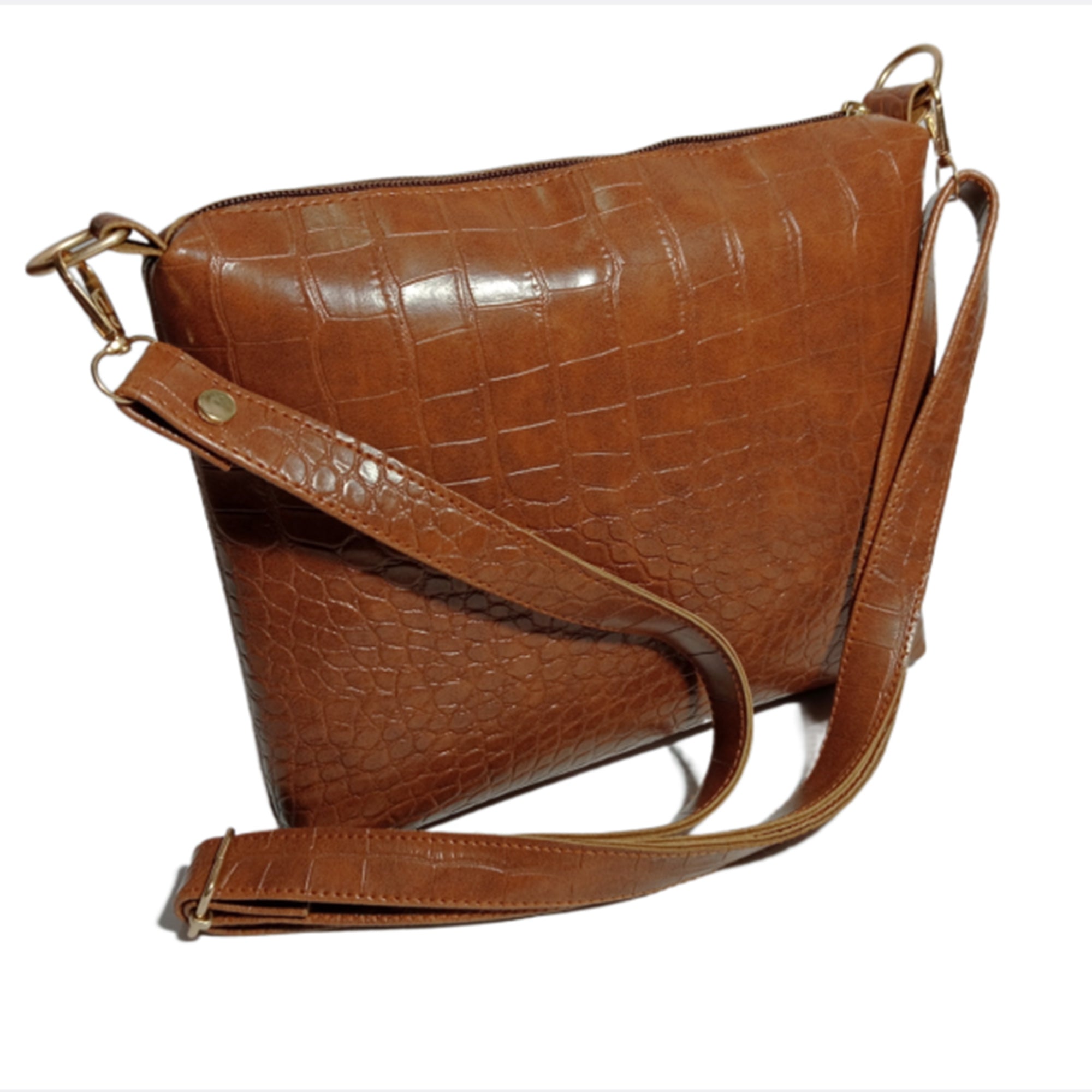 TMN - Women Brown Vegan Leather Sling Bag