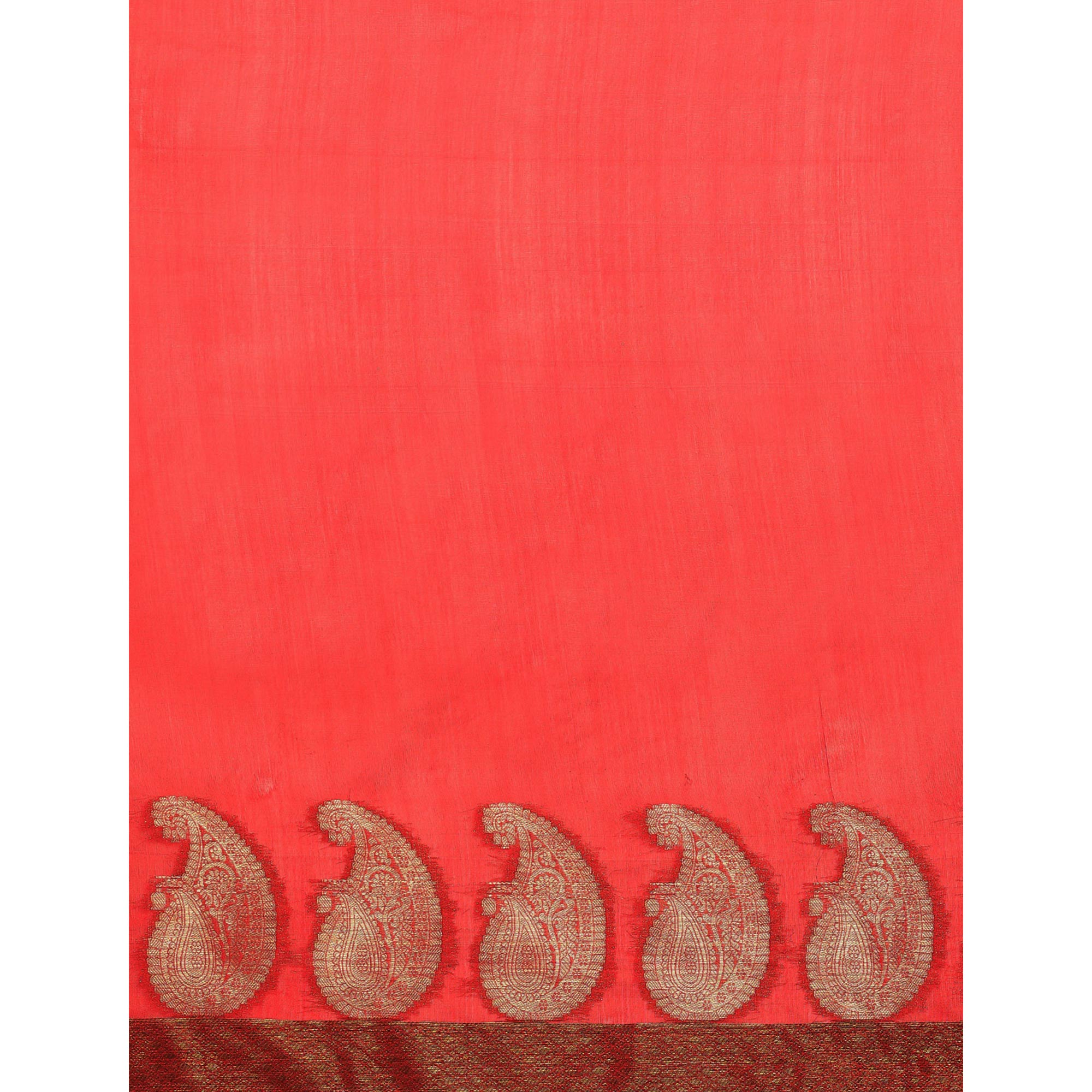 Red Woven Organza Saree