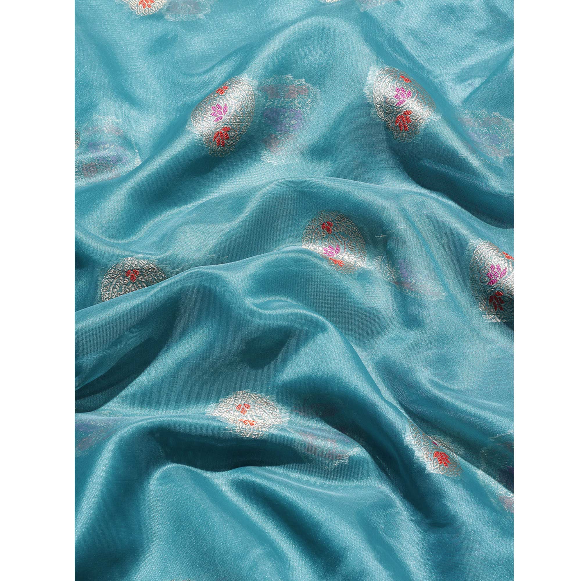Rama Woven Organza Saree