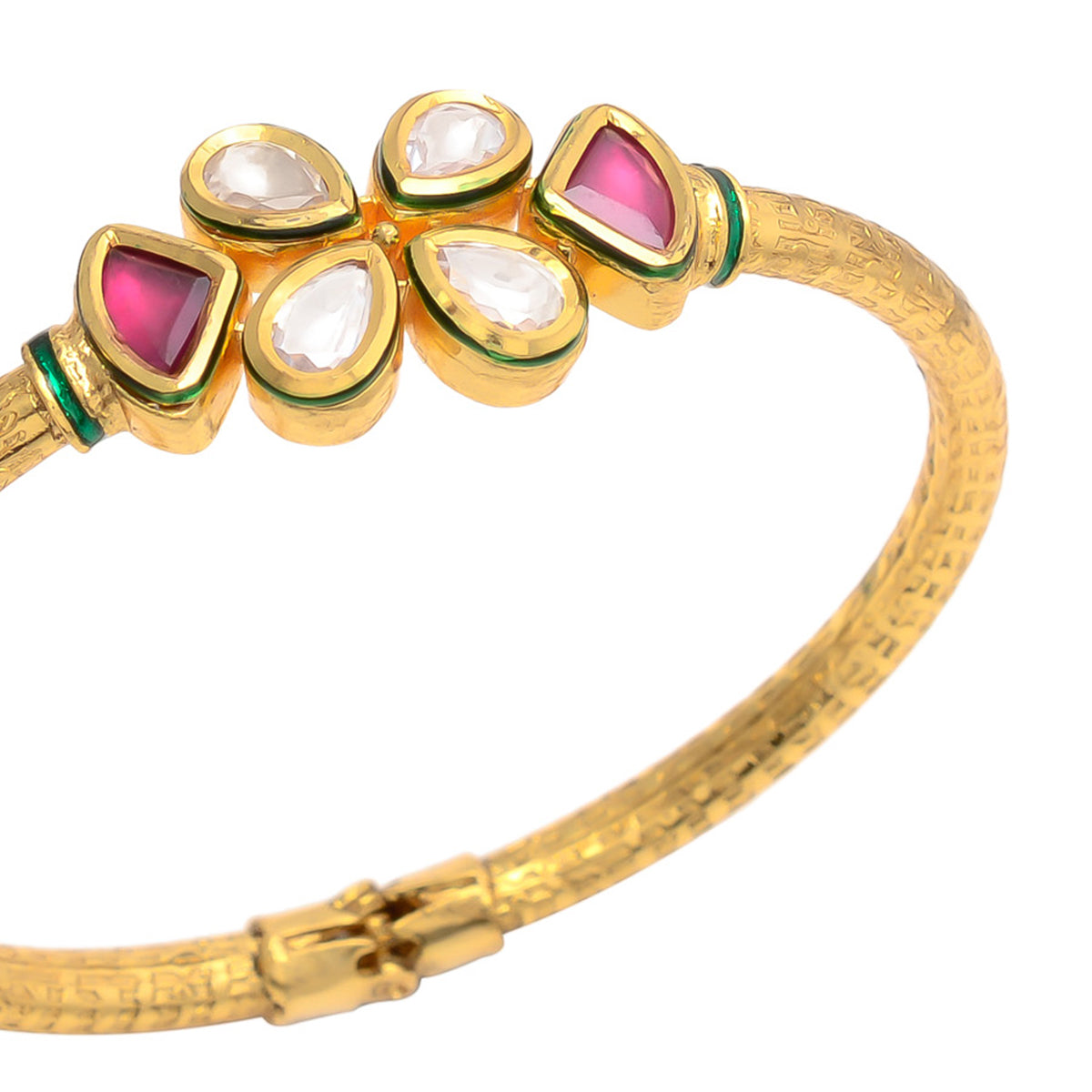 Golden Kundan Stone Bracelet