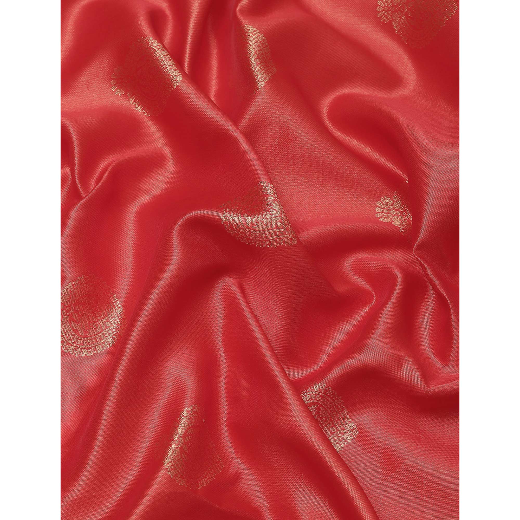 Red Woven Banarasi Silk Saree