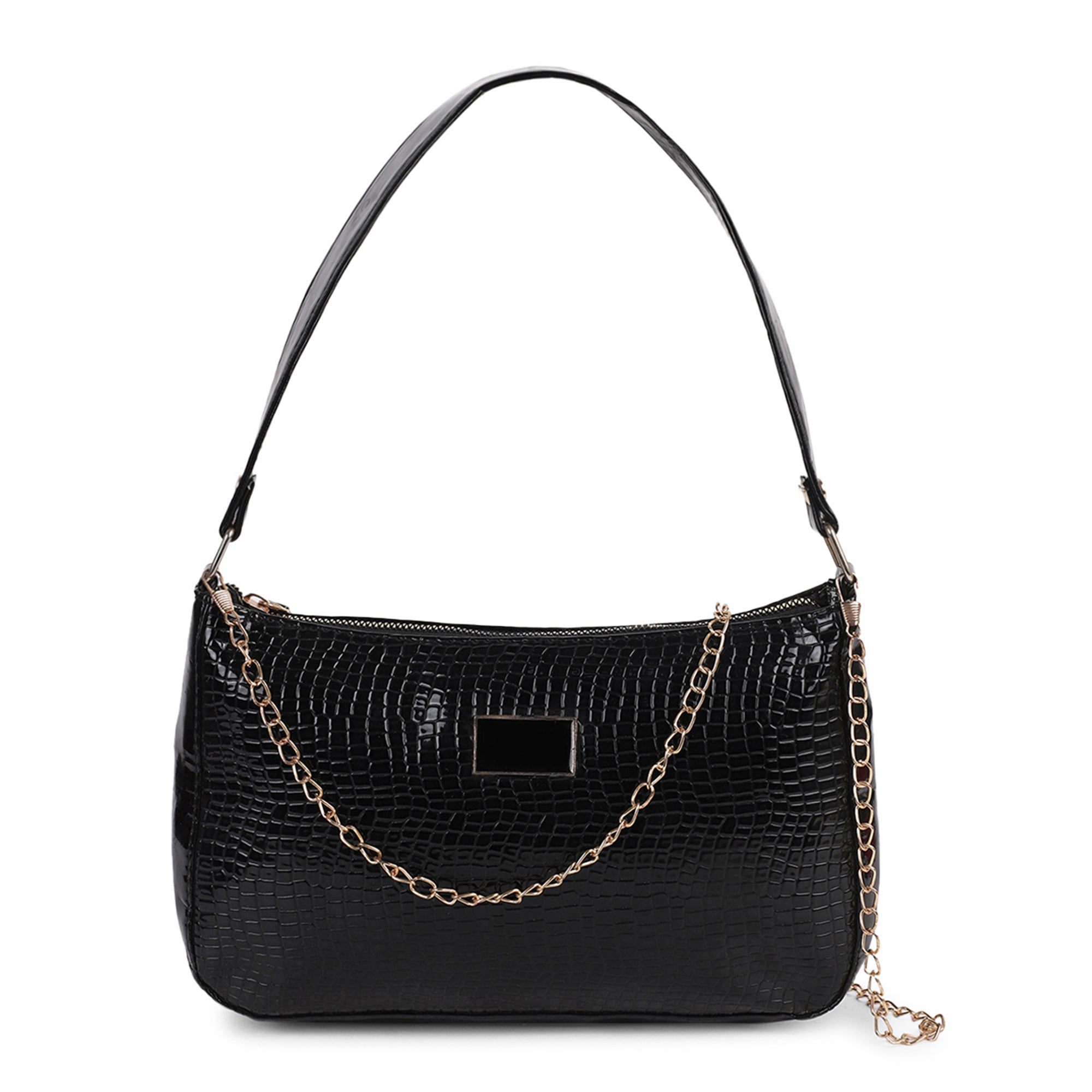 TMN - Women Black Vegan Leather Sling Bag