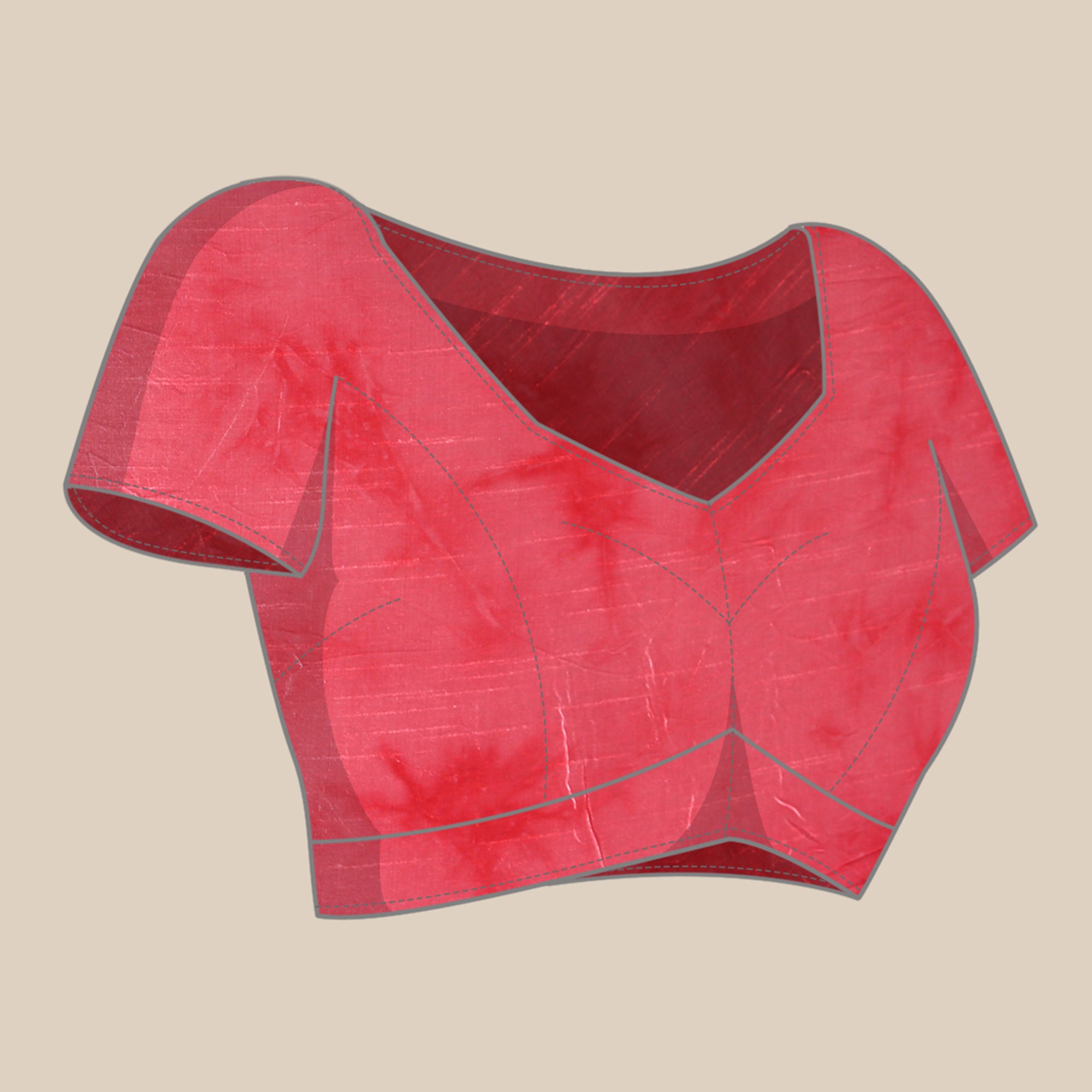 Pink Foil Printed With Swarovski Shimmer Chiffon Saree