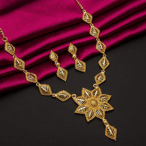 Gold Plated Alloy Necklace Set