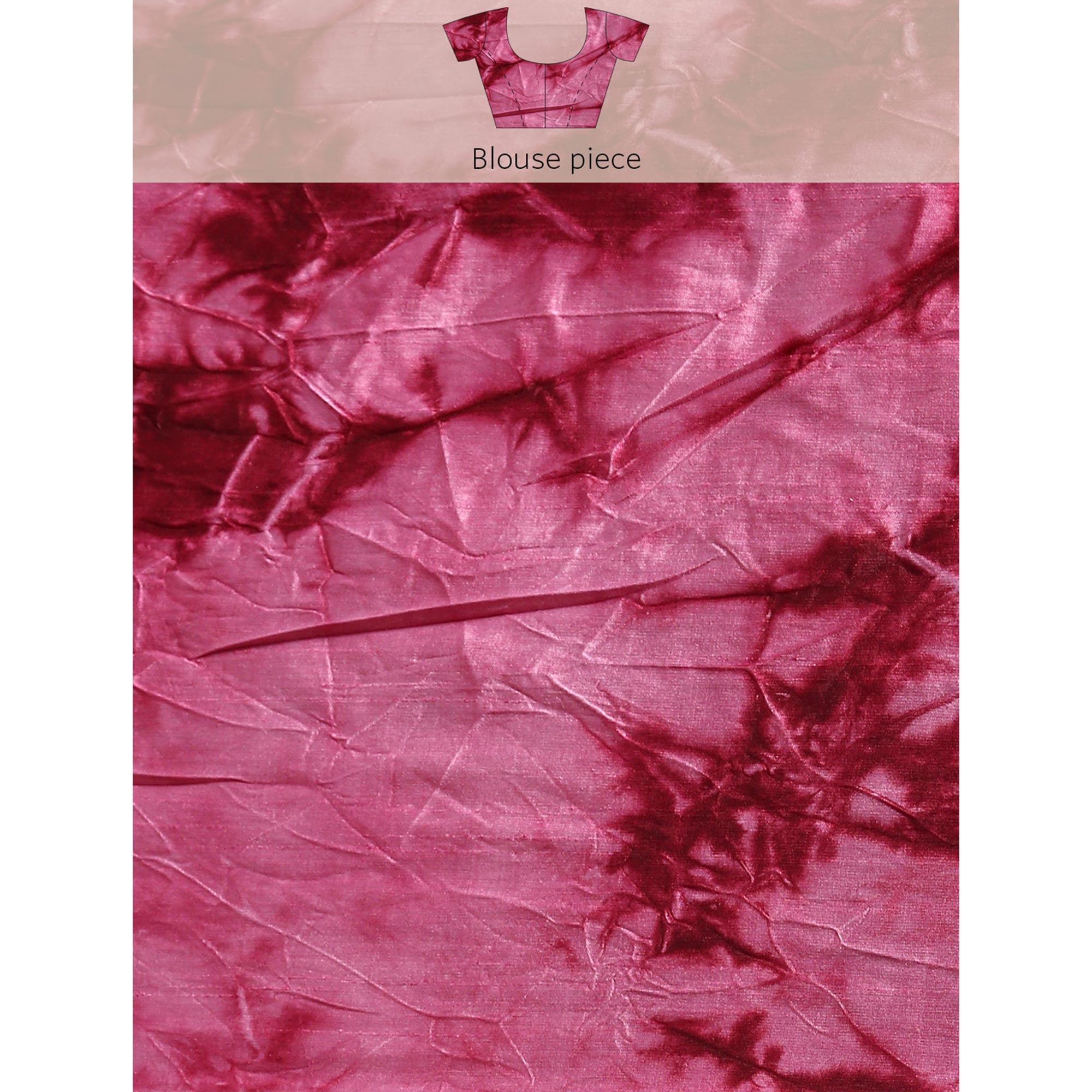 Pink Foil Printed With Swarovski Shimmer Chiffon Saree