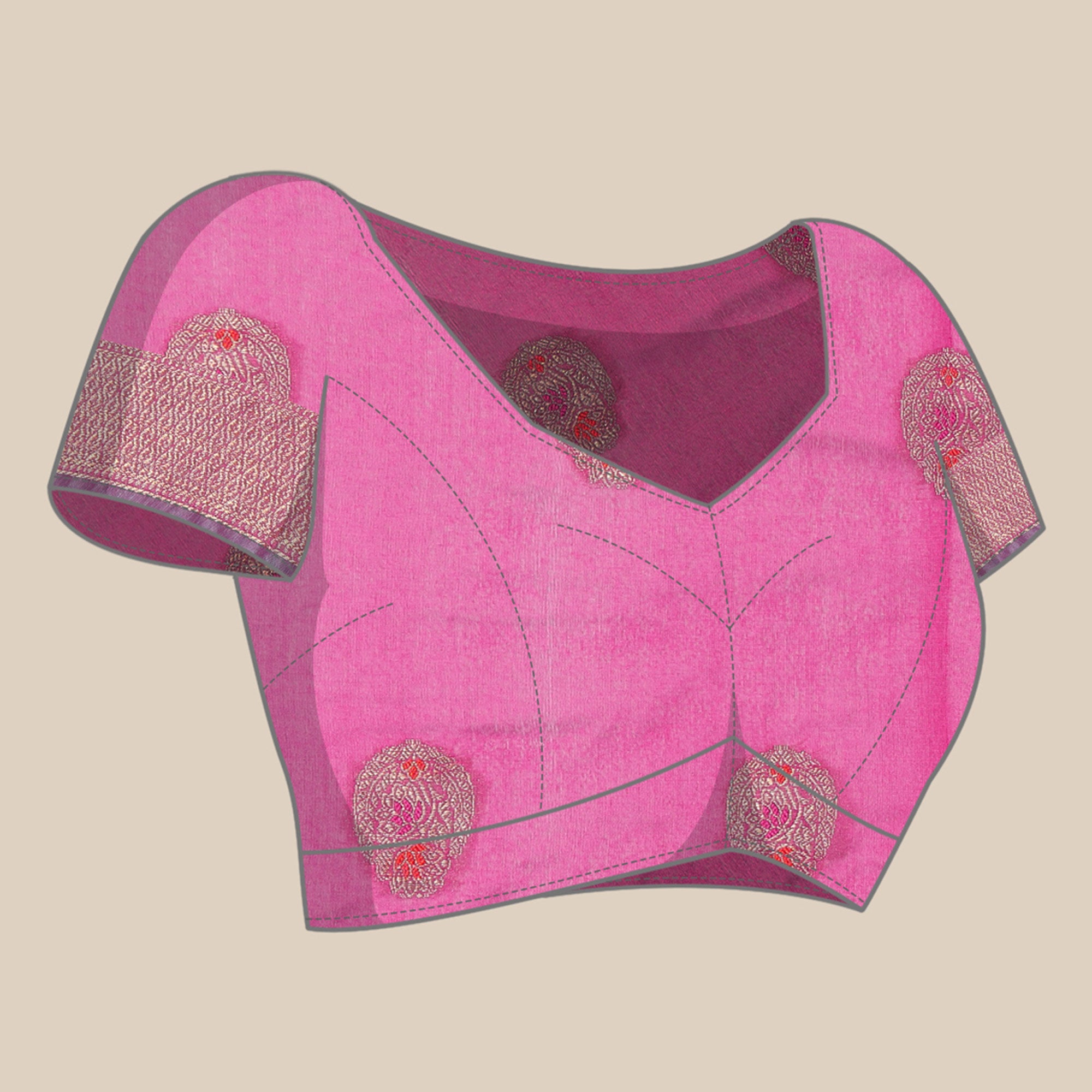 Rama Woven Organza Saree