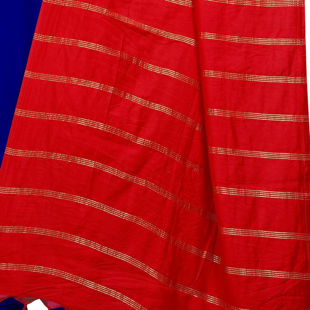 Flaunt Red Colored Festive Wear Cotton Dupatta - Peachmode