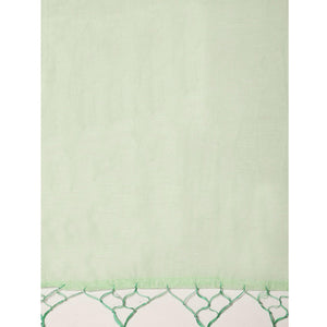 Glowing Pastel Green Colored Festive Wear Woven Chanderi Silk Saree - Peachmode