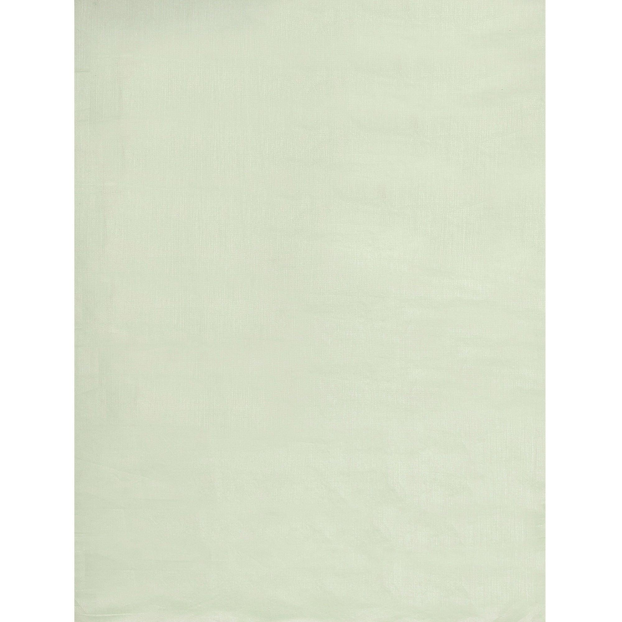 Glowing Pastel Green Colored Festive Wear Woven Chanderi Silk Saree - Peachmode