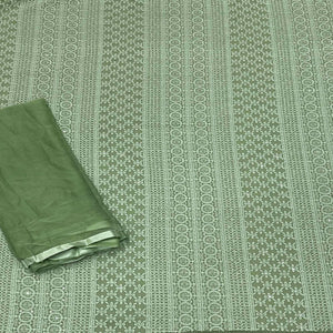 Green Festive Wear Heavy Embroidered Georgette Dress Material - Peachmode