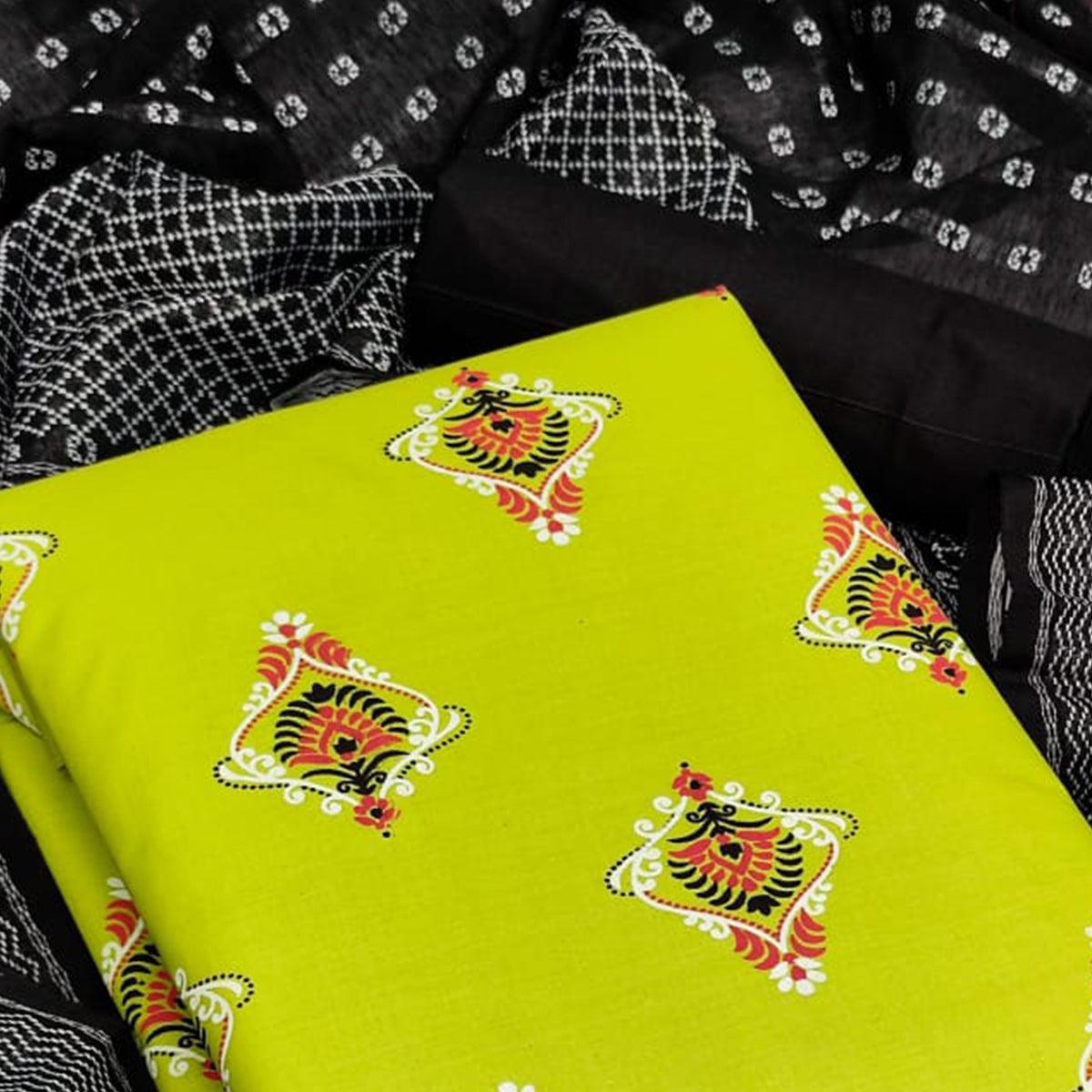 Liril Casual Wear Printed Cotton Dress Material - Peachmode