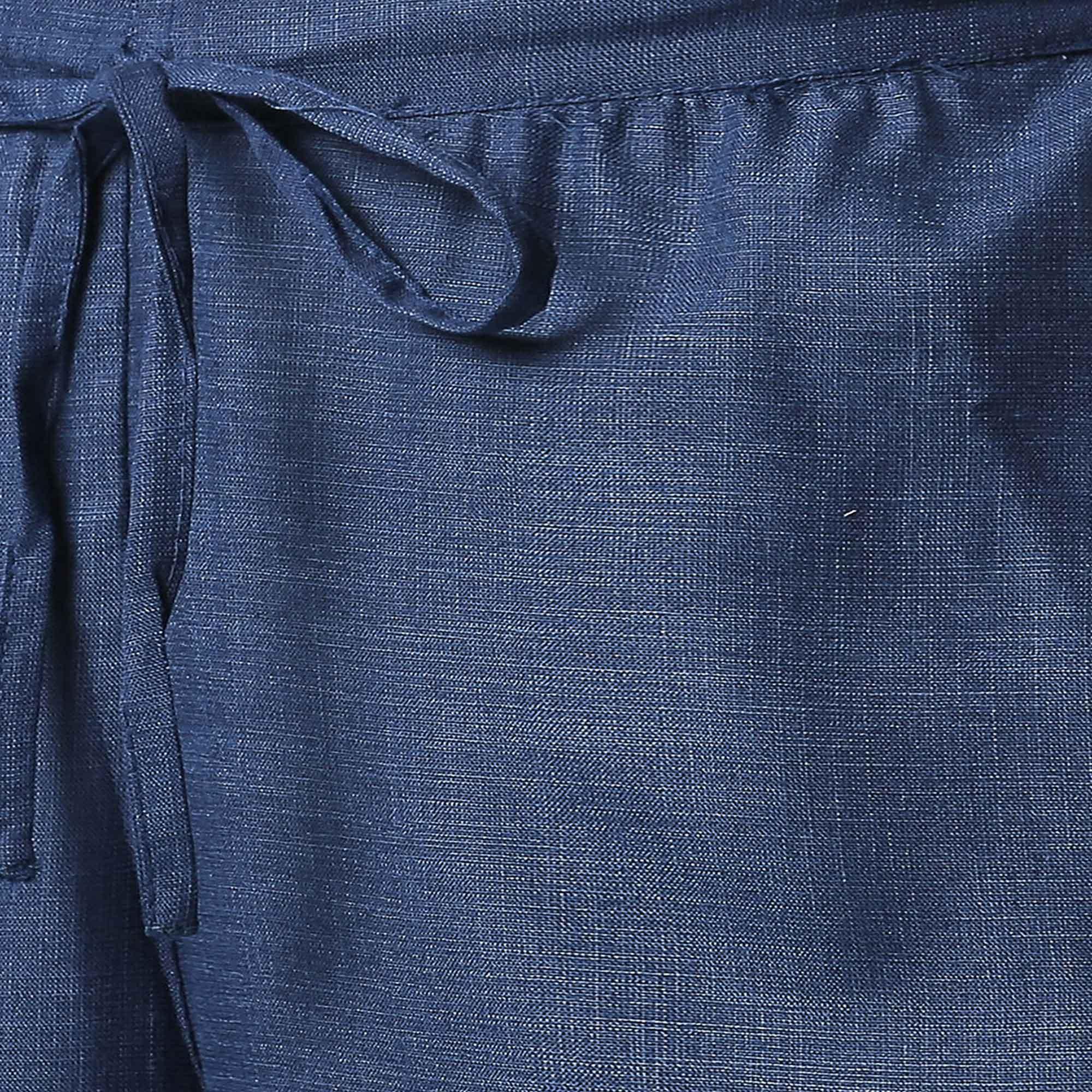 Mesmerising Grey Colored Partywear Embroidered Cotton Kurti-Palazzo Set - Peachmode