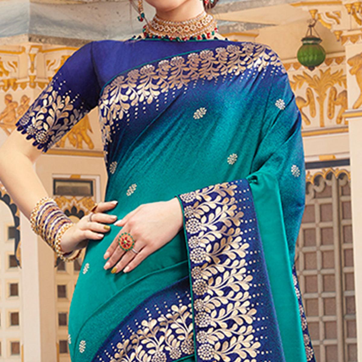 Morpich Woven Woven Art Silk Saree - Peachmode