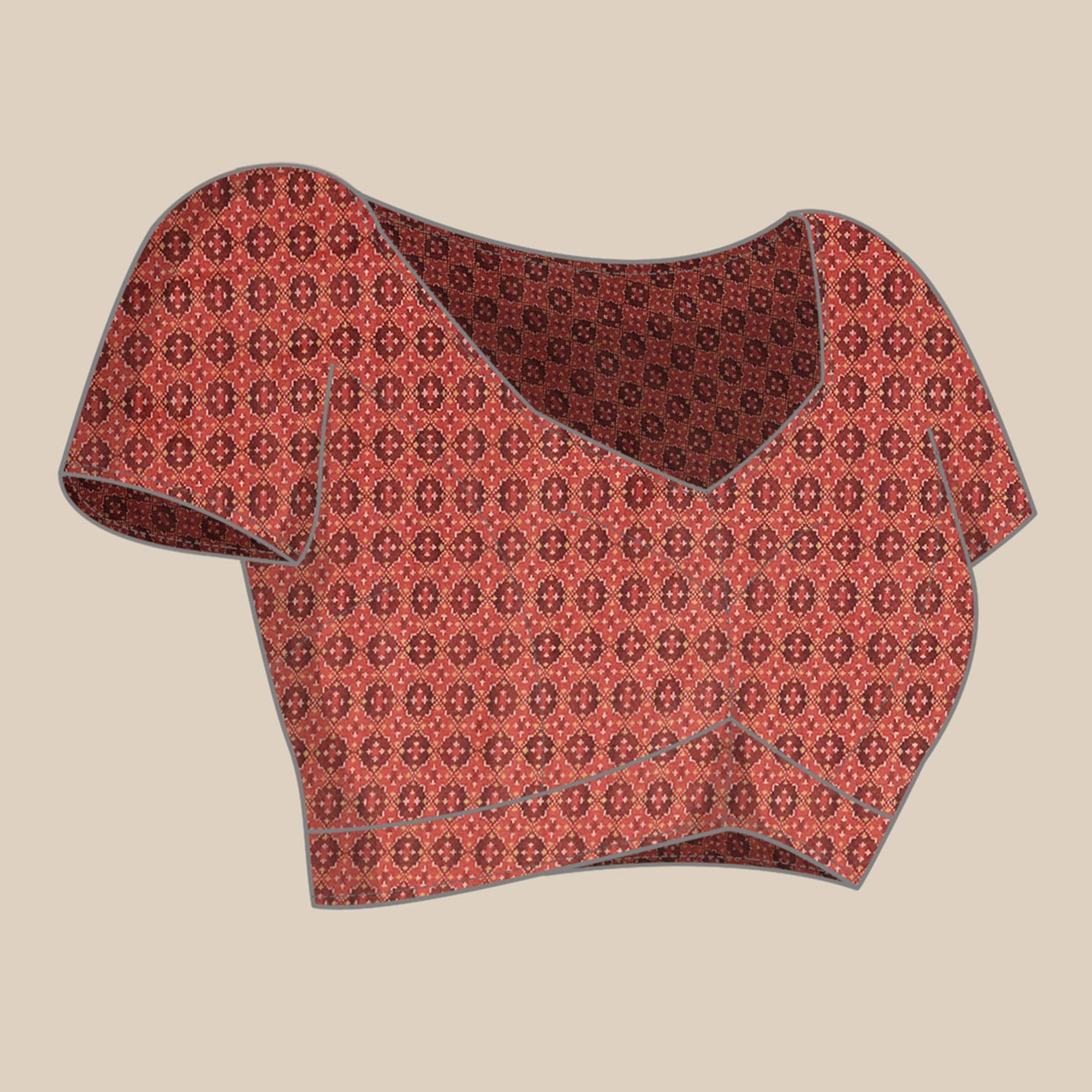 Multicolored Casual Wear Printed Art Silk Saree - Peachmode