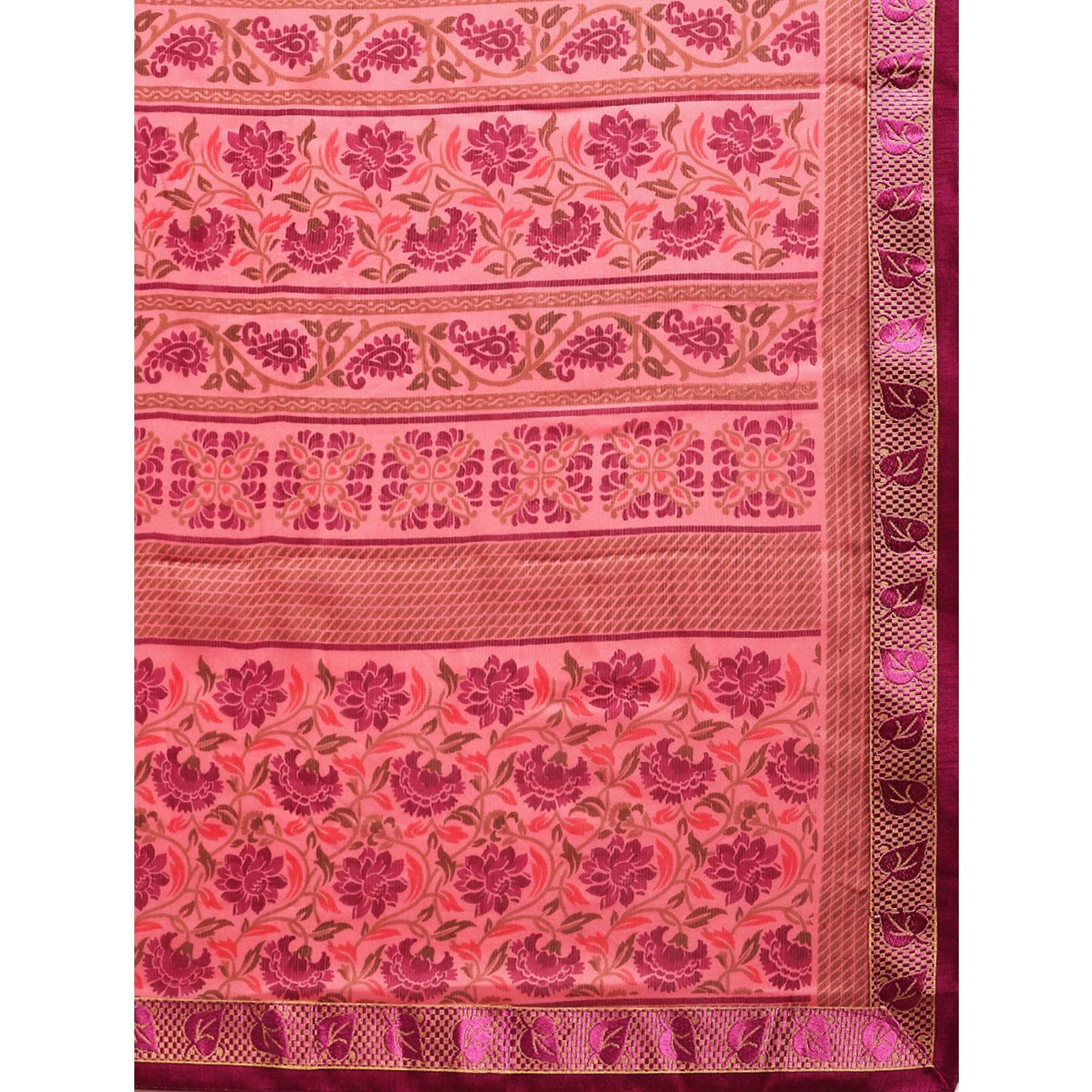 Opulent Red Colored Partywear Printed Rangoli Silk Saree - Peachmode