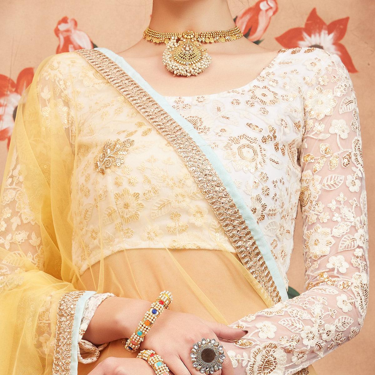 Pink Festive Wear Thread Sequence Zari Work Tafetta Silk Lehenga Choli - Peachmode