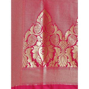 Pink Festive Wear Woven Kanjivaram Silk Saree - Peachmode