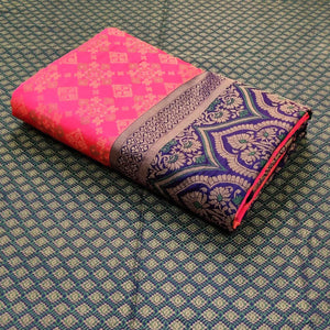 Pink Festive Wear Woven Patola Silk Saree - Peachmode