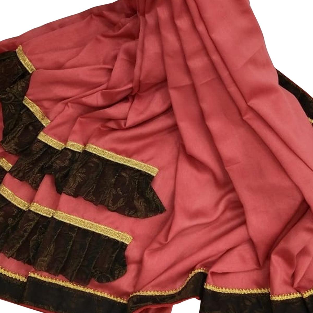 Pleasant Pastel Red Colored Party Wear Art Silk Saree - Peachmode