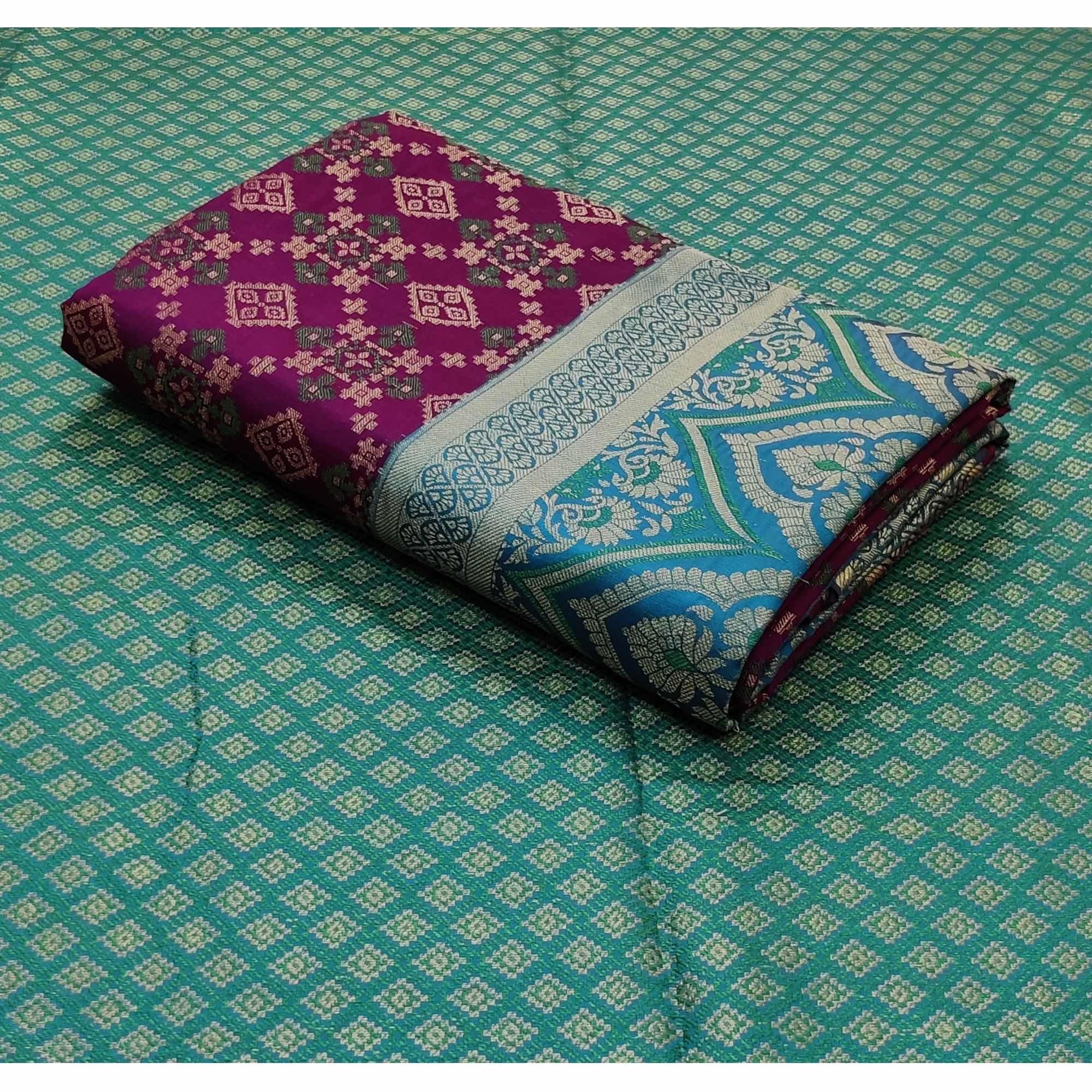 Purple Festive Wear Woven Patola Silk Saree - Peachmode