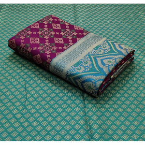 Purple Festive Wear Woven Patola Silk Saree - Peachmode