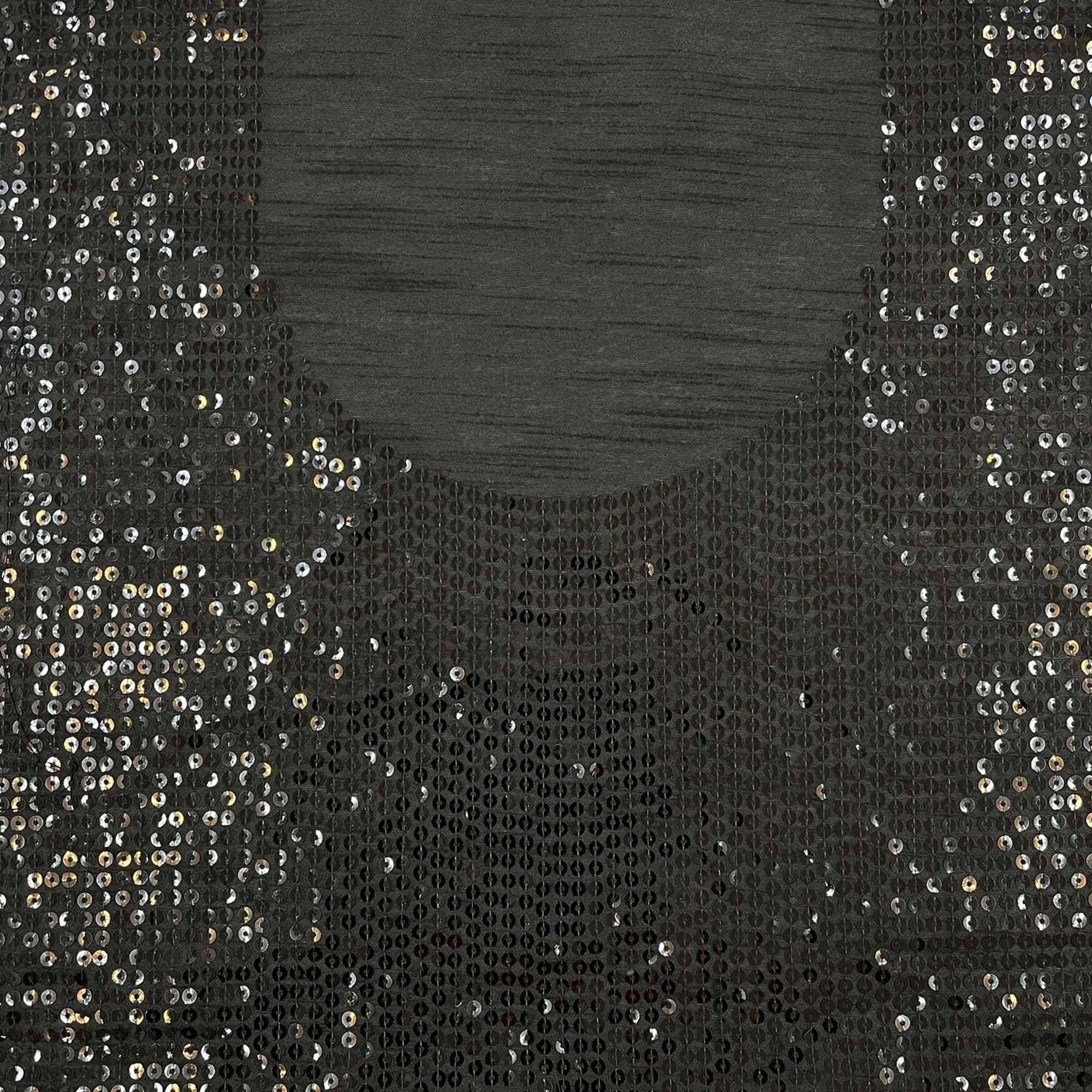 Wine Partywear Embroidered Georgette Saree - Peachmode