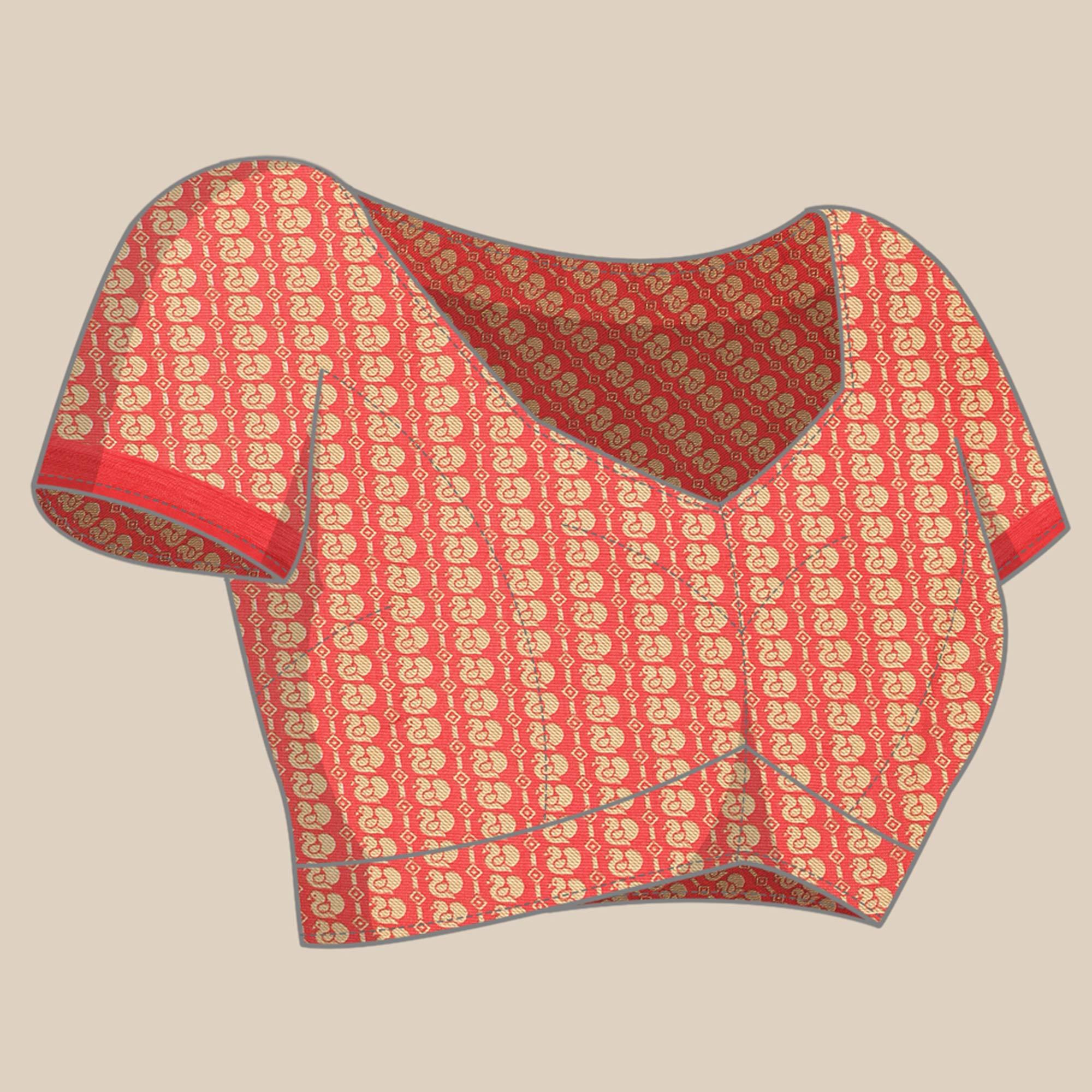 Yellow Woven Art Silk Saree - Peachmode