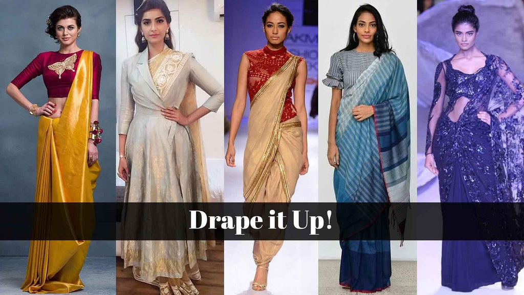 saree draping styles Archives - FashionBuzzer.com