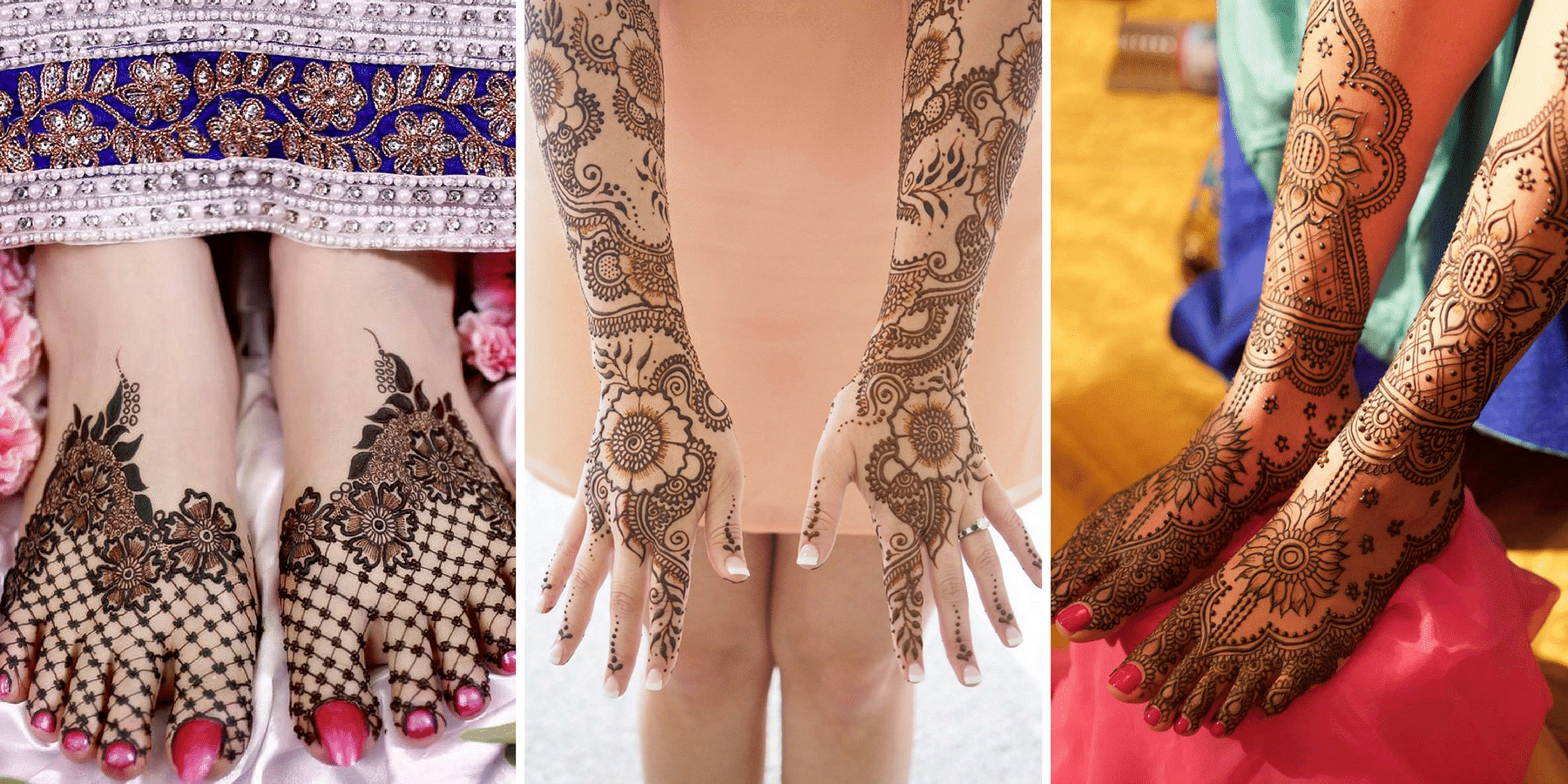 12 Floral Wedding Mehndi Designs