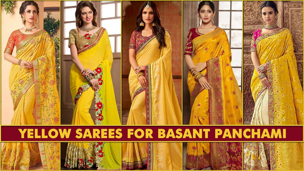 Yellow Readymade/Easy Silk Saree – StylebyPanaaash