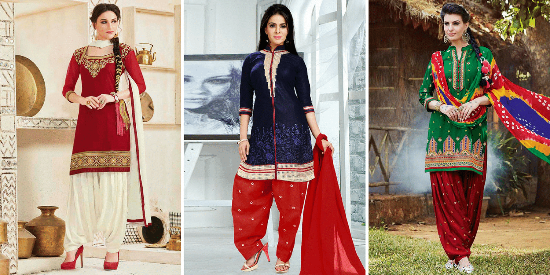 Buy Style Pitara Cotton Comfort Punjabi Patiala Salwar Pants for Women  Bottoms Combo 3 (Red,Skyblue,Black) - Free Size Online In India At  Discounted Prices