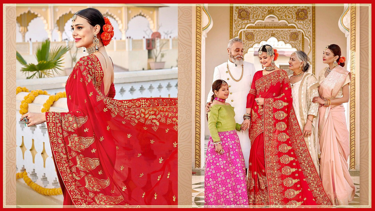 Latest Wedding Sarees Collection : Buy Online