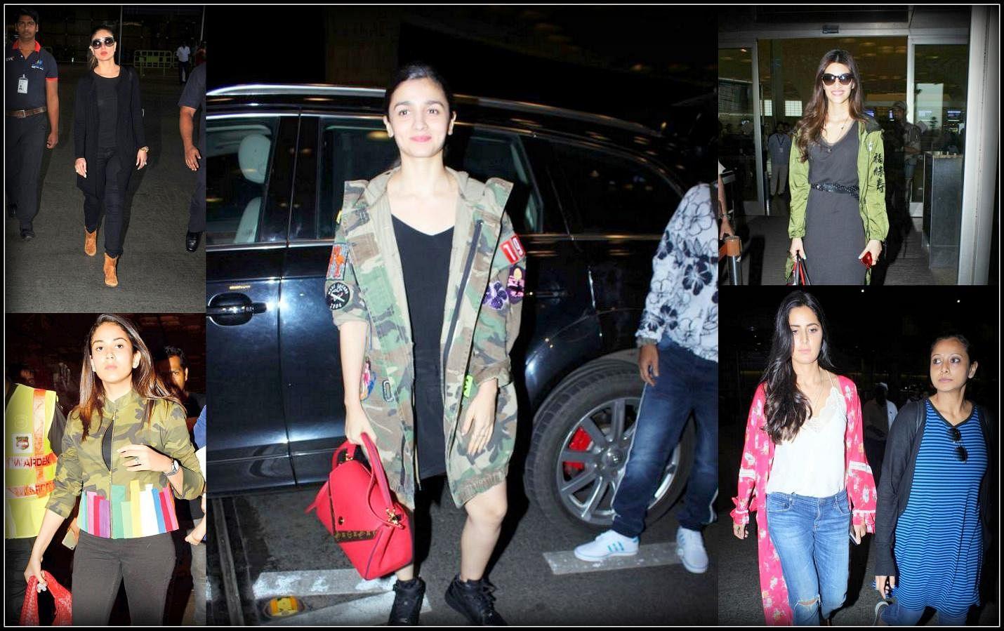 TOP FIVE LATEST AIRPORT LOOKS OF BOLLYWOOD STARS