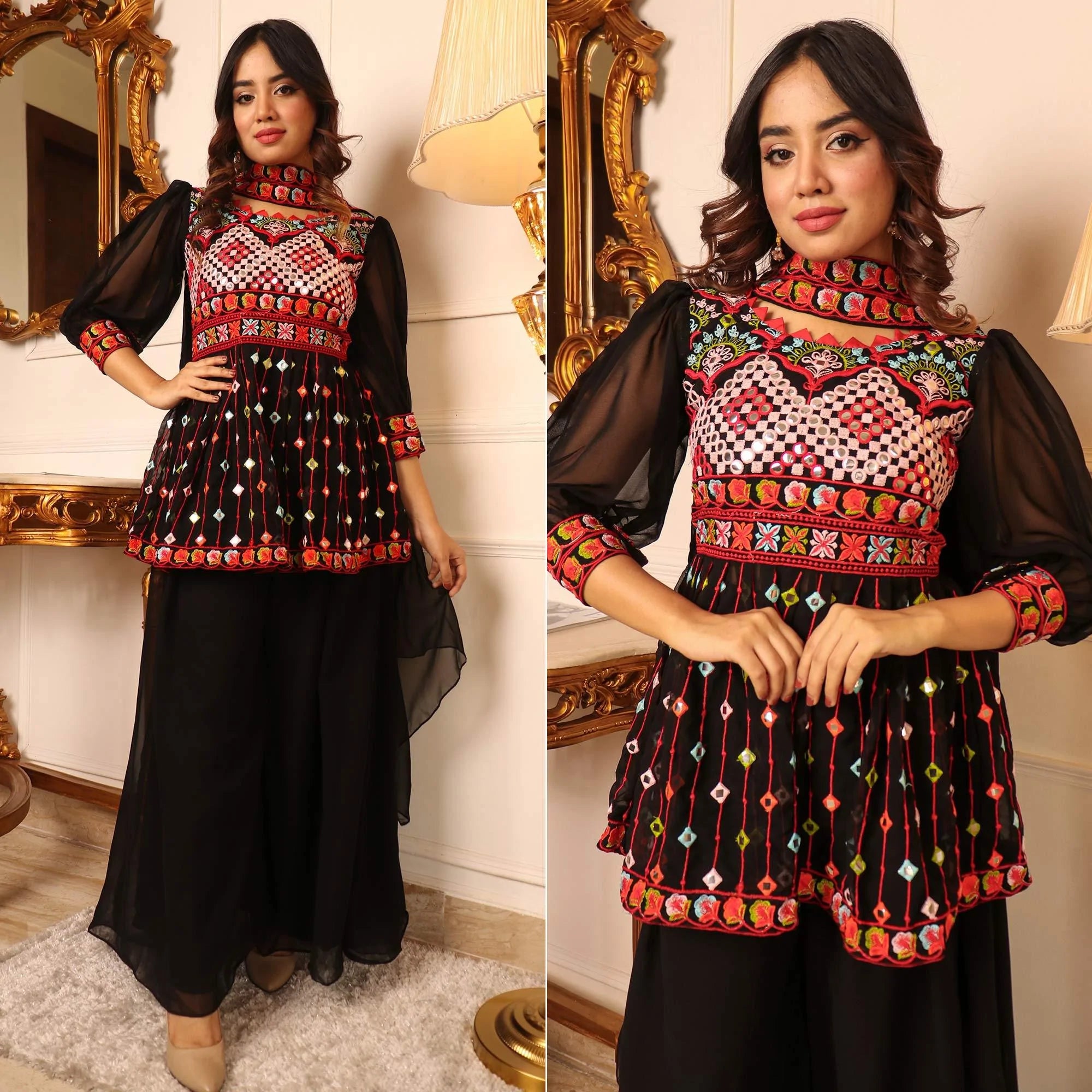 Fancy suit top ki design