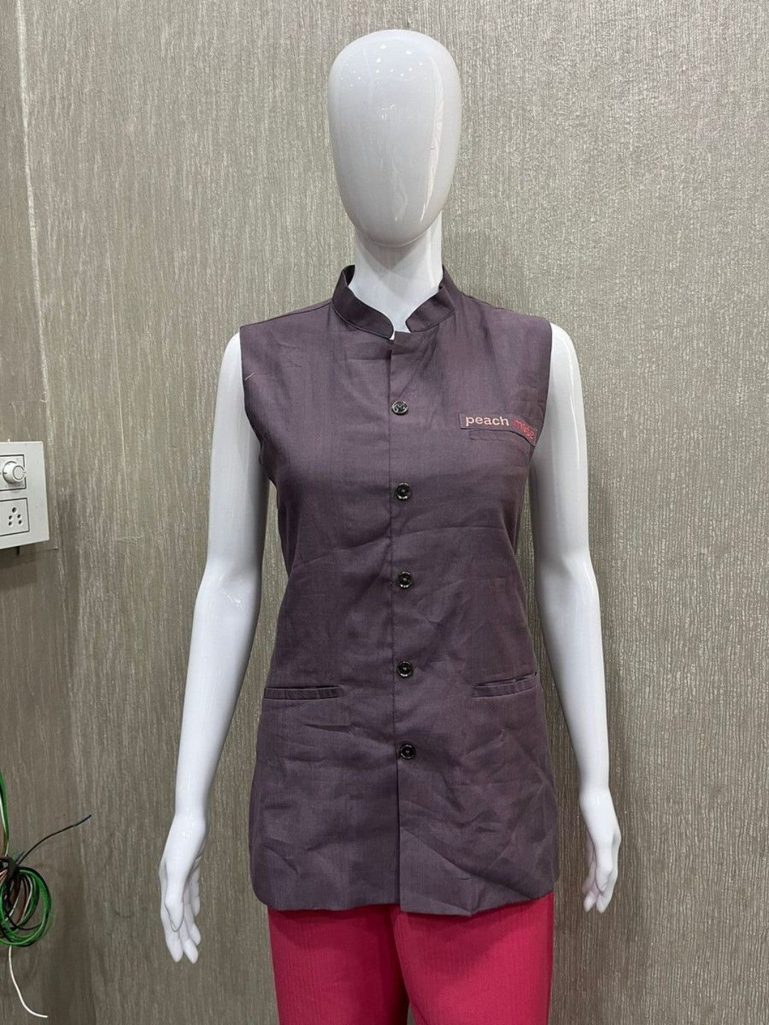 Purple Solid Uniform Koti - Image 1
