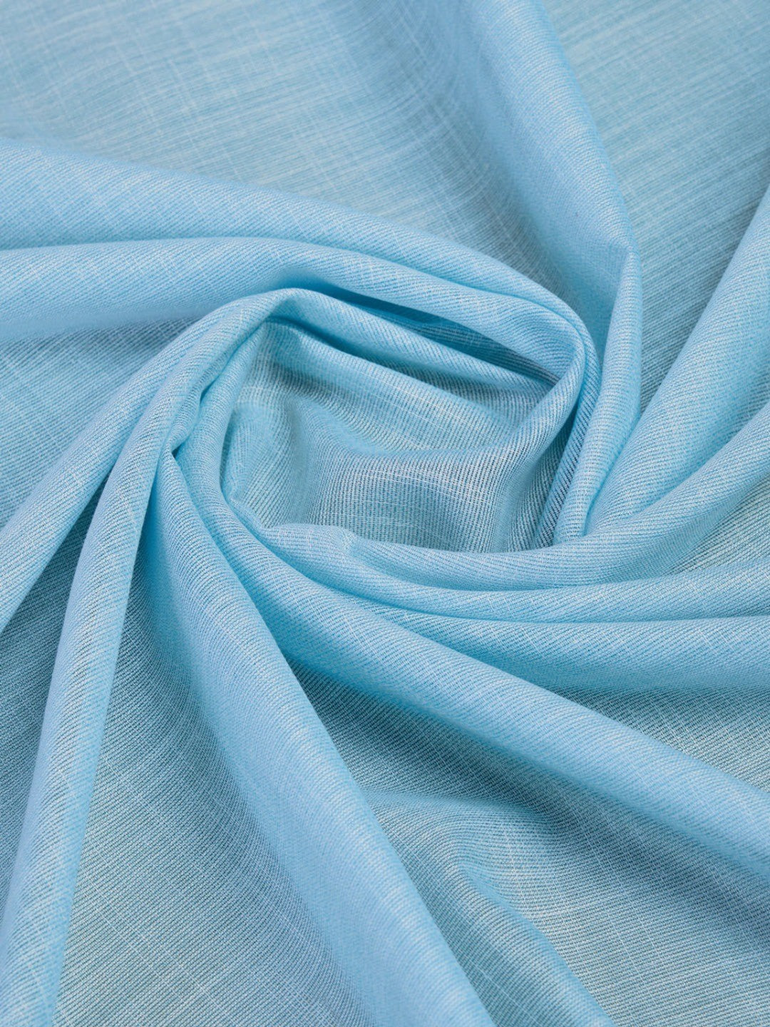 Sophisticated Blue Linen Saree Featuring Intricate Zari Weaving & Tassel Accents - Image 2