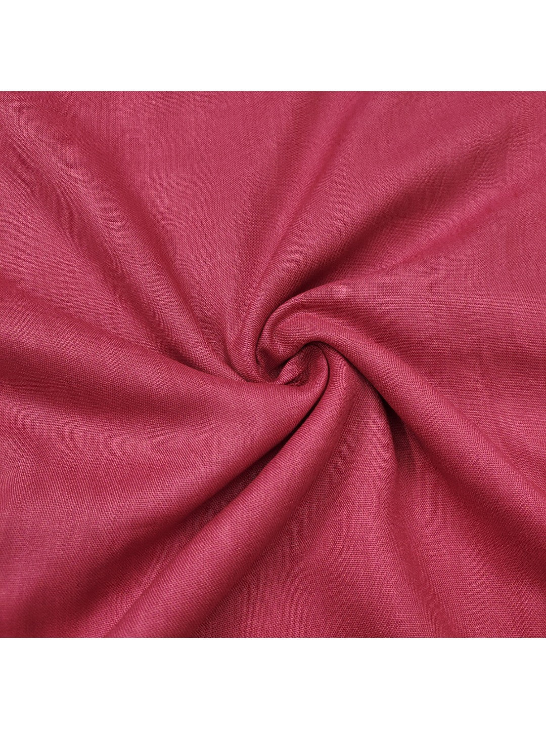 Pink Peacock Printed Linen Dress Material with Embellishments - Image 2