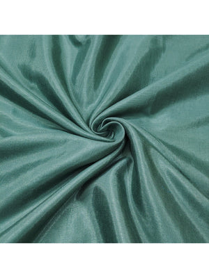 Teal Floral Chanderi Silk Dress Material with Gold Embellishments - Image 2