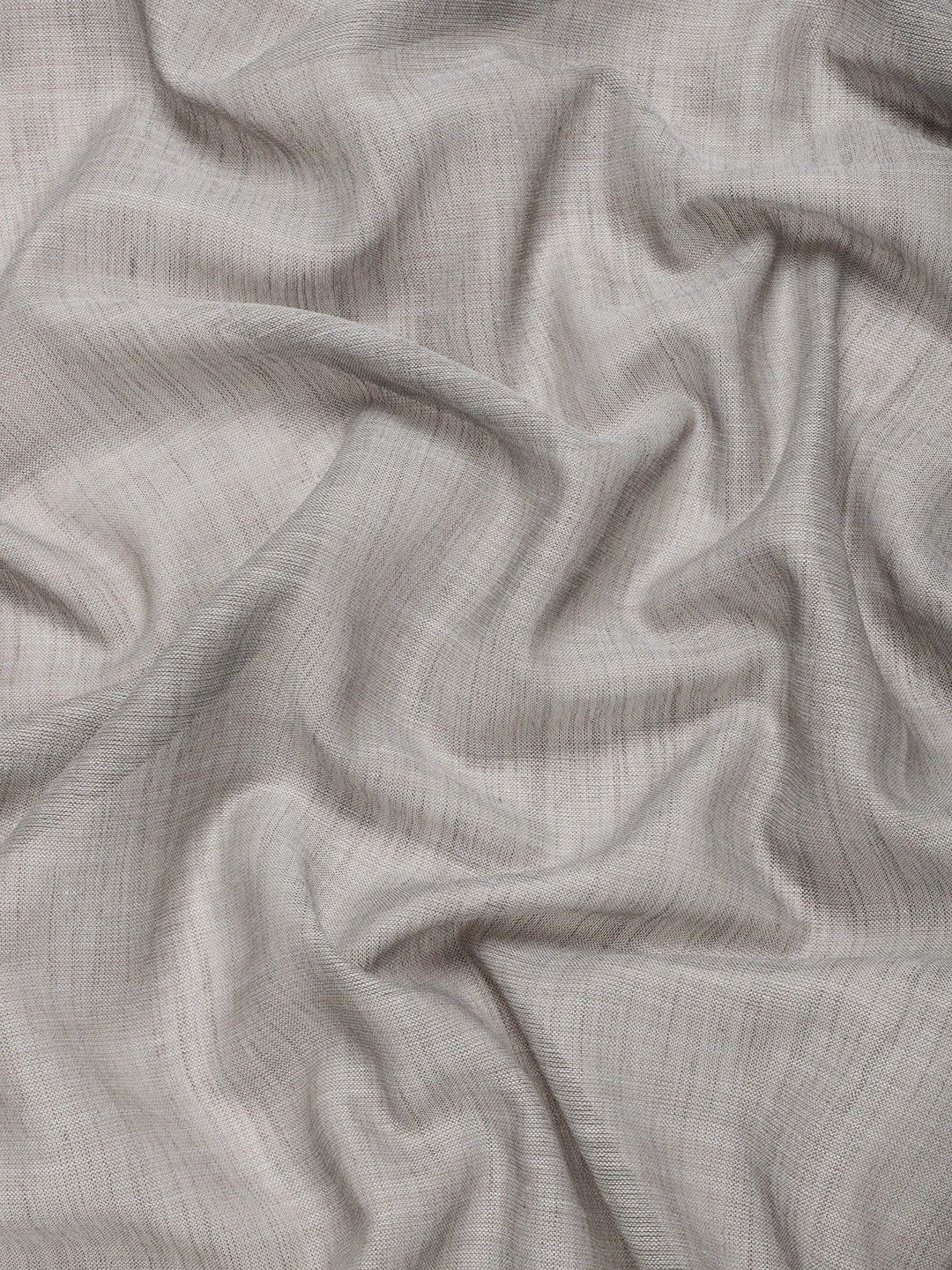 Grey Linen Saree with Subtle Zari Detailing Lightweight Occasion Wear - Image 4