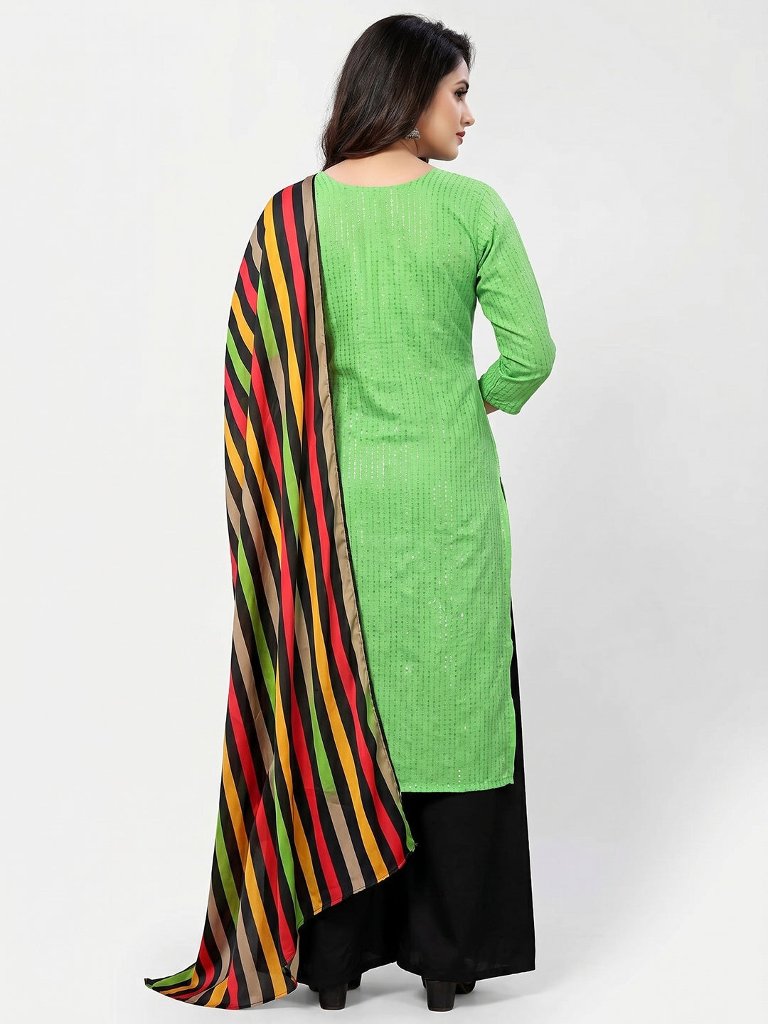 Liril Festive Wear Embellished Cotton Dress Material - Image 2