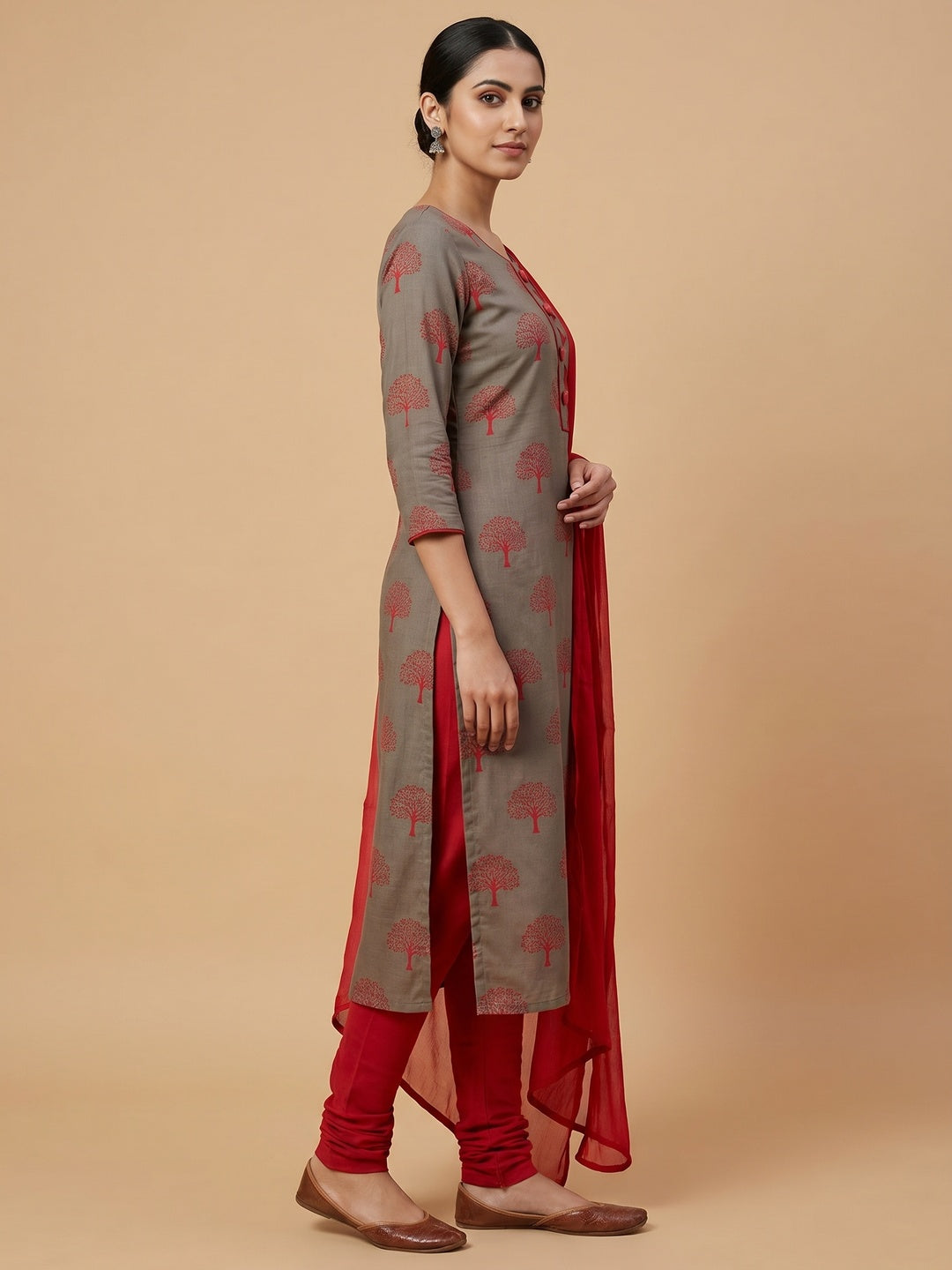 Graceful Party Wear Embroidered Dress Material - Pack of 2 - Image 3