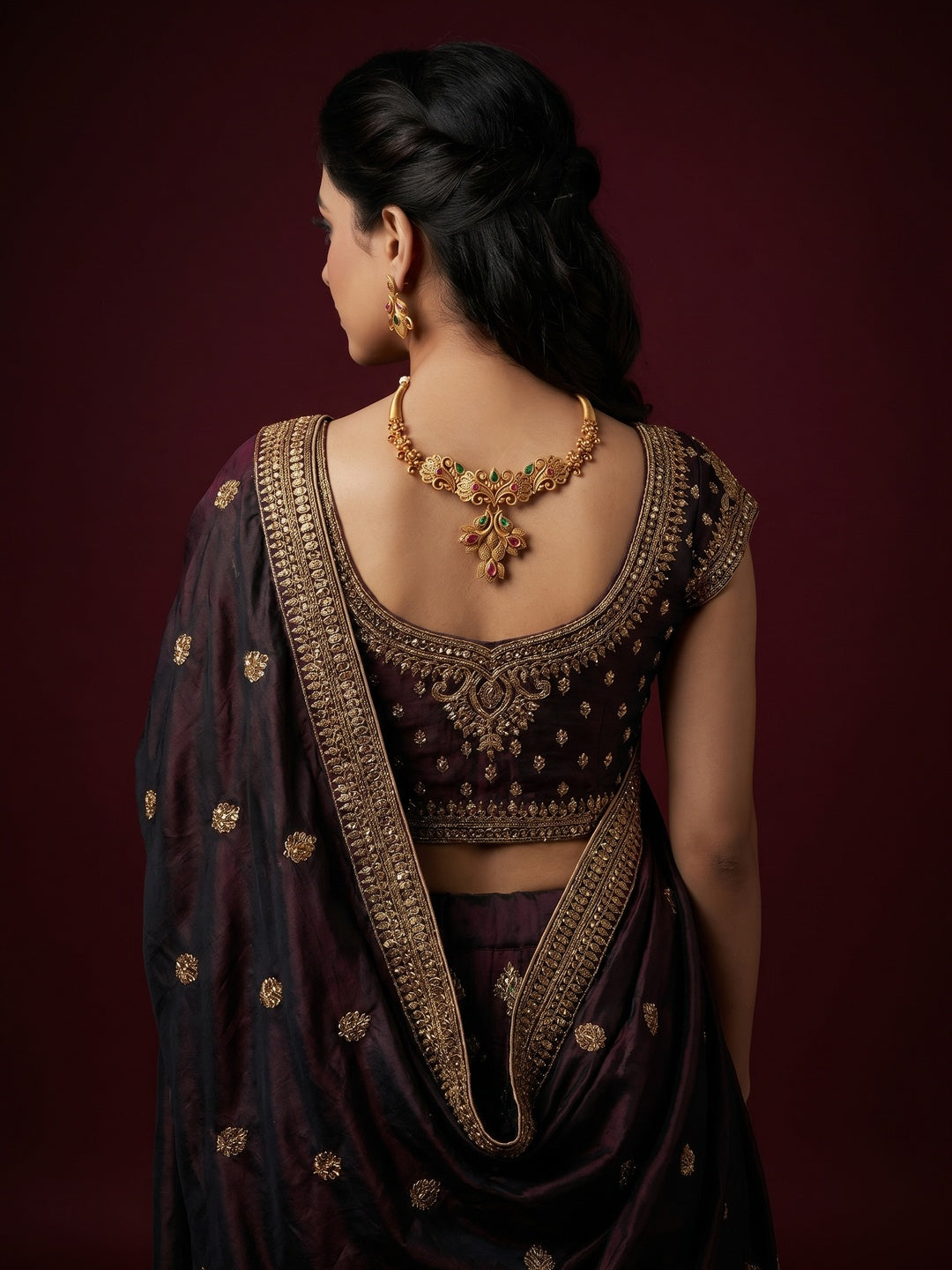 Gold Plated Alloy Necklace Set - Image 2